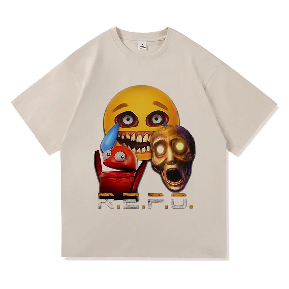 R.E.P.O. King of The Losers T Shirt Fashion Aesthetic Men Video Game Repo T-Shirt Unisex Casual Anime High Quality Tees Shirts