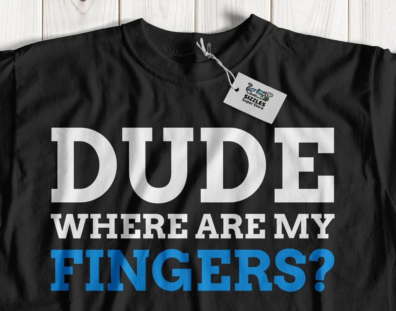 Where Are My Fingers? Unisex Funny Finger Amputee T-Shirt Amputated Fingers Tee 3XL