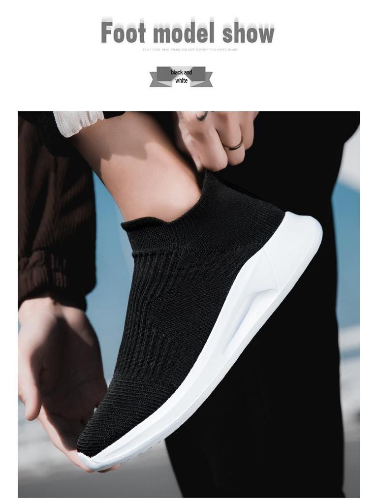 2023 Men's Lightweight Fly-Knit Sock Sneakers: Breathable, Slip-On, Casual Sports Shoes for Spring and Summer