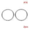 2Pcs 304 Stainless Steel Round O Ring M3 M4 M5 M6 Rust Smooth Solid Strong O Ring Fishing Yoga Hanging Welded Rings