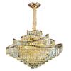 Postmodern Retro Wave Crystal Chandelier for Living Room, Bedroom, or Dining Light - Eye Protection & Atmospheric Design