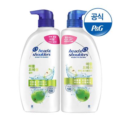 HEAD&SHOULDERS Apple Fresh Shampoo 850ml + Treatment 850ml