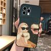 Phone Case Carcasa Funda For iPhone 17 Pro Max 17 Air 16 15 14 13 Pro Max 15 16 Pro 15Plus Art Black Cat Wave Van Gogh