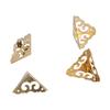 4Set Box Corner Protector Brass Luggage Edge Safety Guard Cover Hardware Accessory