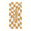 Personalized Grid Beach Towel Customize Name/Logo Oversized Microfiber Towel Summer Party Gift For Beach Swimming Bath Sports