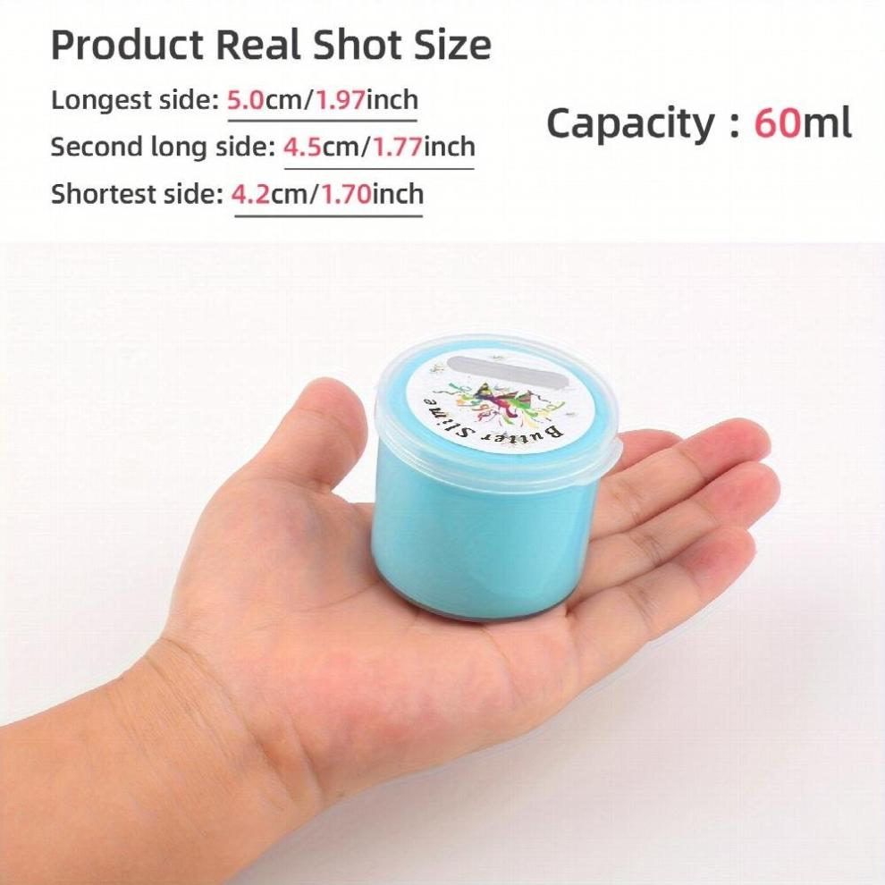 Slime Set Soft And Non Sticky Yellow Apricot Cyan Slime Toys DIY Slime Toy Interesting Toy For Birthday Parties And Events