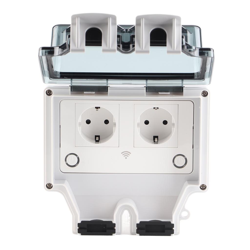 Wasserdichte Steckdose Outdoor IP66 Regensichere Wand Elektrische Wifi Smart Stecker Typ 86 16A