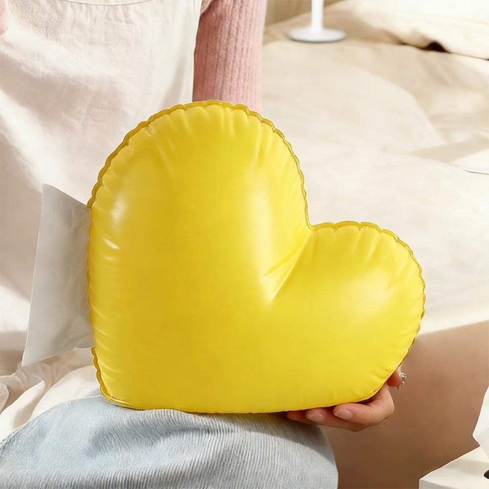 ABS Love Heart Tissue Box Waterproof Modern Style Inflatable Heart Tissue Container Decorative Colorful