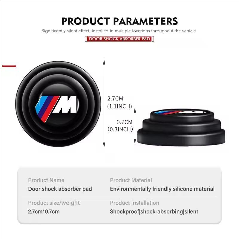 4/8/12pcs Car Silicone Anti-collision Door Shock Absorber Spacer Sticker For BMW M E34 E46 E39 E38 E90 E60 E36 F30 F30 F10 E92 DV1