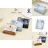 Minimalist Flower Pattern Women Double Fold Square Wallet With Card Slot For Daily Use And Antitheft Protection