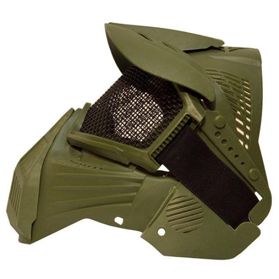 Taktická Airsoft Pro celoobličejová maska s ochrannými brýlemi s kovovou mřížkou