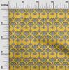 oneOone Cotton Flex Fabric Floral Block Printed Fabric 1 Yard 40 Inch Wide