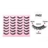 Cross-border European and American Style Flared Lashes, 14 Pairs of Thick, Curled, Naturally Three-dimensional One-piece Lashes
