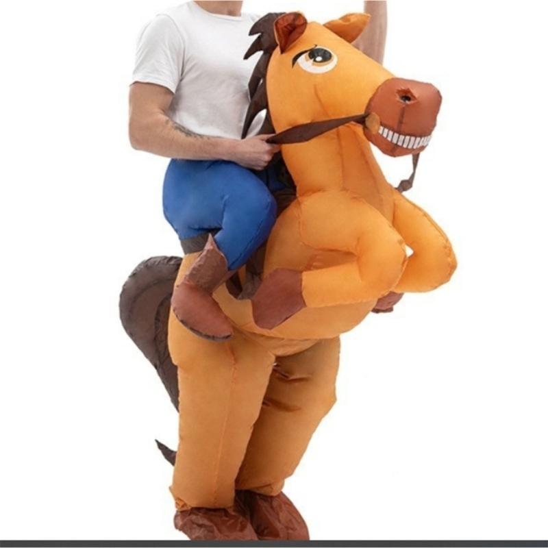 Aktives aufblasbares Pferdekostüm für lustige Puppen HX6C