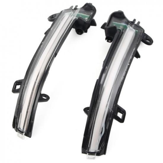 Pair Dynamic Turn Signal Mirror Sequential Light For BMW F20 F30 F33 F34 Clear