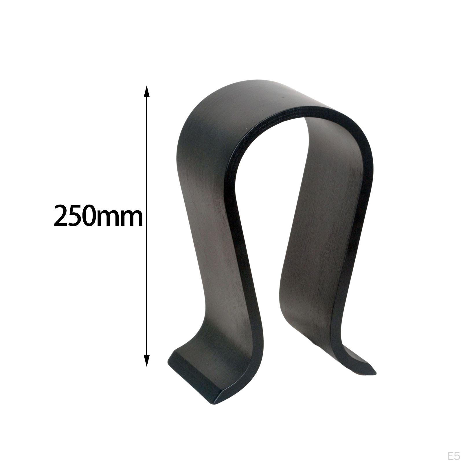 Элегантная деревянная подставка для наушников для организации рабочего стола Black — фото 5