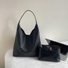 Vintage Lazy Fashion Tote Bag for Women, Korean Commuter Underarm Bag, Woven Pattern Versatile Shoulder Bag