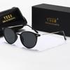 2pcs New European and American Fashion Sunglasses UV400 Women's Dustproof Glasses Driving Sunglasses Metal