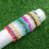 Accessories, simple irregular geometric colored jewelry, creative pastoral gravel elastic bracelet women