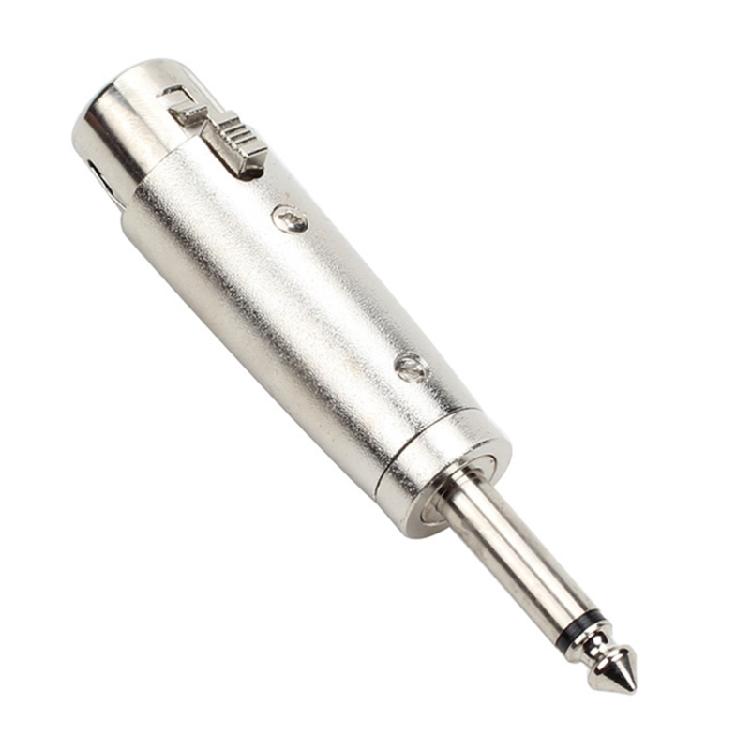 6.35mm 1/4in To 3Pin Sound Adapter Lightweight 6.35 To 3Pin Connector Converter for Mixers Power Amplifiers Microphones