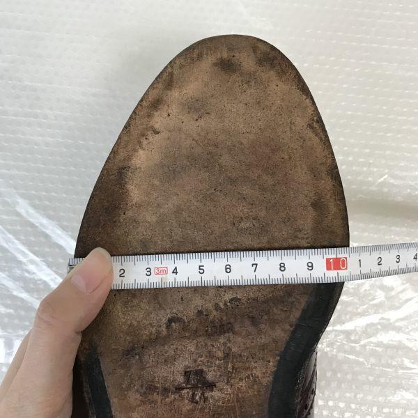 Lloyd Leather Wingtip Dress Shoes Brown Size 41 7.5F 26.0cm Made In Germany(USED)