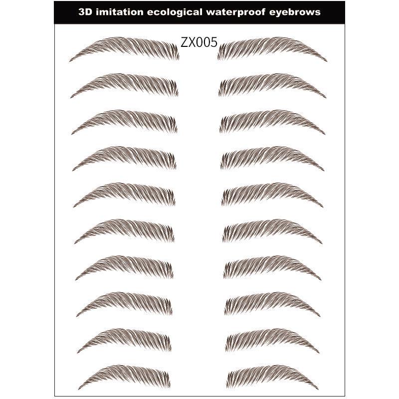 3D Waterproof Eco-Imitation Eyebrow Tattoo Stickers