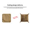 Foldable Storage Tray Oxford Fabric Collapsible Organizer Square Camping Tray for Outdoor Home Travel Portable Storage Box
