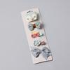 Set of 5 Pcs Girls' Fabric Heart Star Hair Clips Set Flower Hairpin Bow Children's Hair Accessories