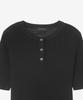 BASIC HOUSE Women'S Rayon Rib Knit Short Sleeve Sweater Black Lzkt3204