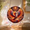 2D Flat, 1set/83pcs 18.8cm Acrylic Jigsaw 2D Flat - Sun Catcher - Three-Layer Acrylic - Middle Layer Is Puzzle - Stained Glass Effect Window Hanging D