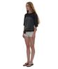 PARTIMENTO WOMEN Shirred Bustier Combination Top_Charcoal Melange