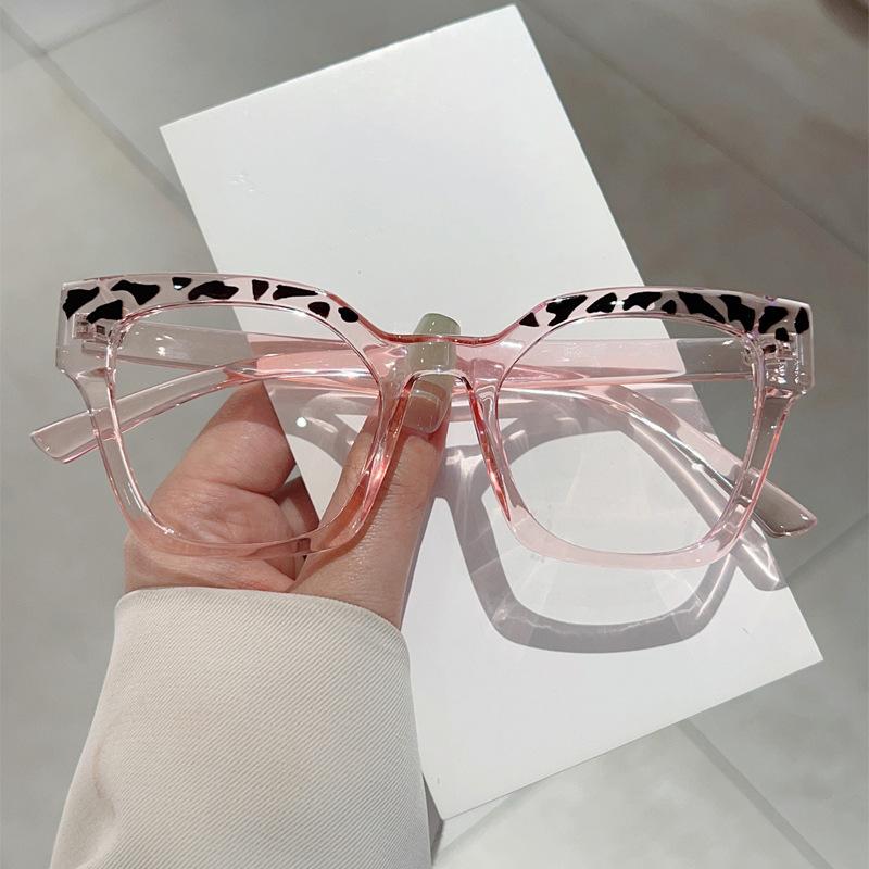 New personalized color matching cat eye anti-blue glasses fashionable commuting elegant and versatile can be matched with degree flat glasses