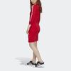 Adidas Originals Fitted Three Stripes Dress Women dresses Red GK7167