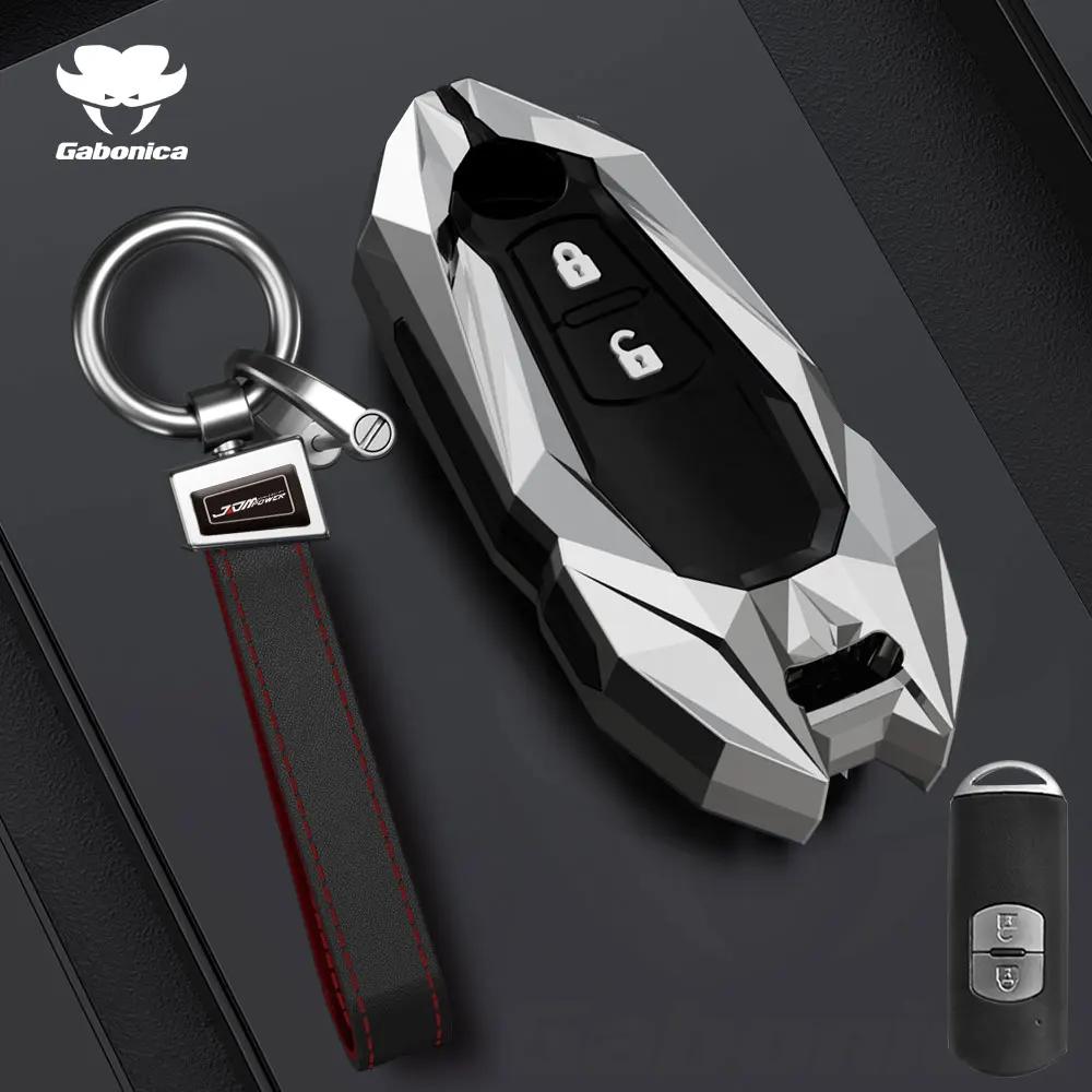 Key Case for Car New 2 3 Buttons Zinc alloy Car Key Fob Case Cover For Mazda 2 3 6 Atenza Axela Demio CX30 CX-4 CX-5 CX5 CX-3 C