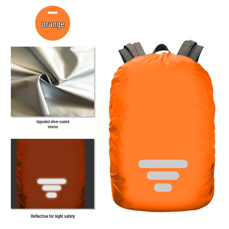 Reflektierende Wasserdichte Rucksack-Regenhülle - Schutz für Outdoor-Bergsteigen & Schultaschen.