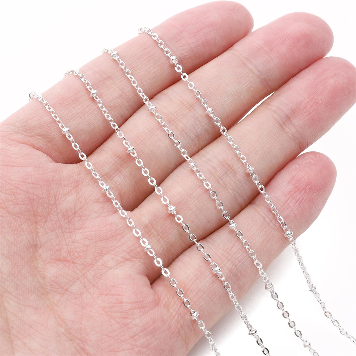

1M/bag1.5/2.0 Позиционирование Бусины Цепочка DIY Браслет Ожерелье Серьги Кольцо Ювелирные Изделия Аксессуары