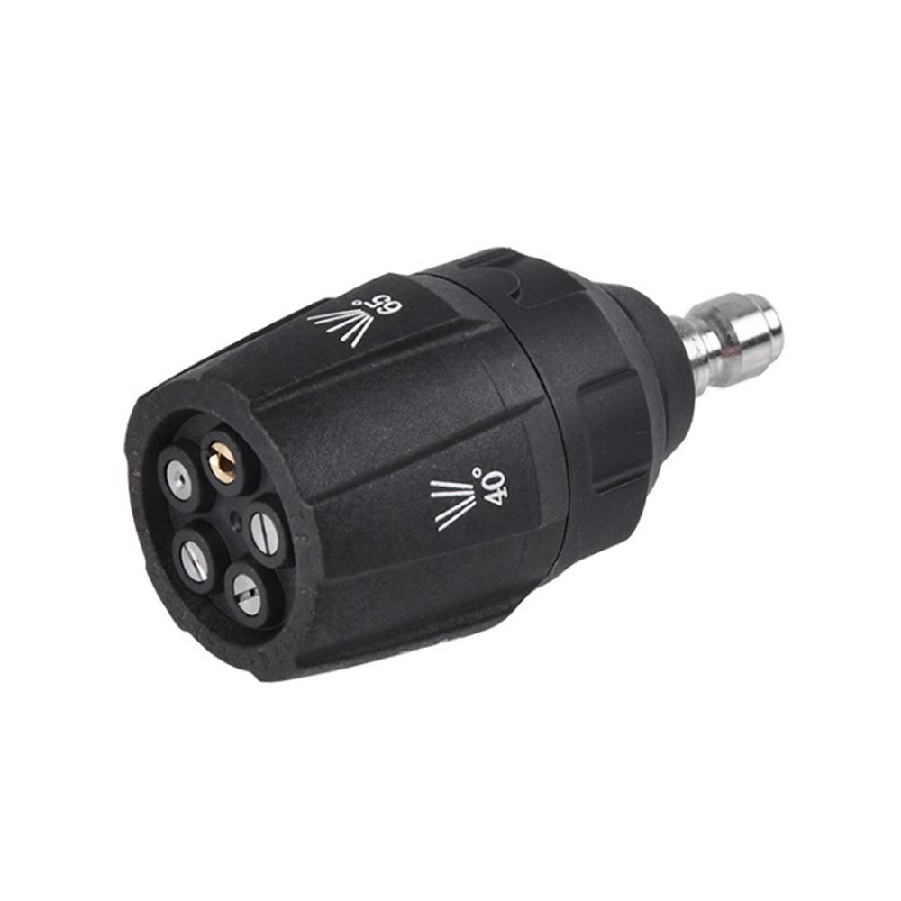 Multifunctional 5in1/6in1 Quick Connect Adapter High Pressure Turbo Nozzle Adapter High Pressure Washer Nozzles