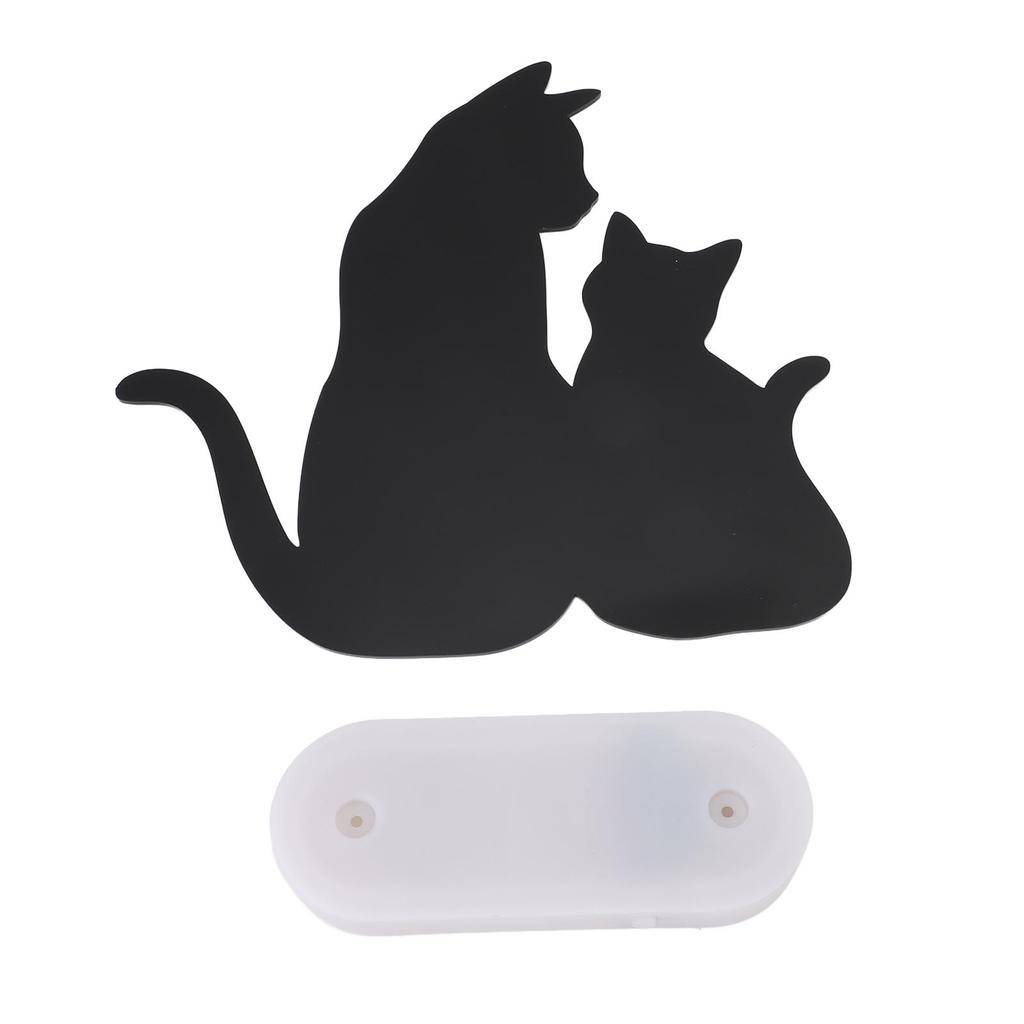 Cat Night Light LED Light Sensing Sound Activated Black Cat Silhouette Lamp for Living Room Hallway Kitchen Bedroom