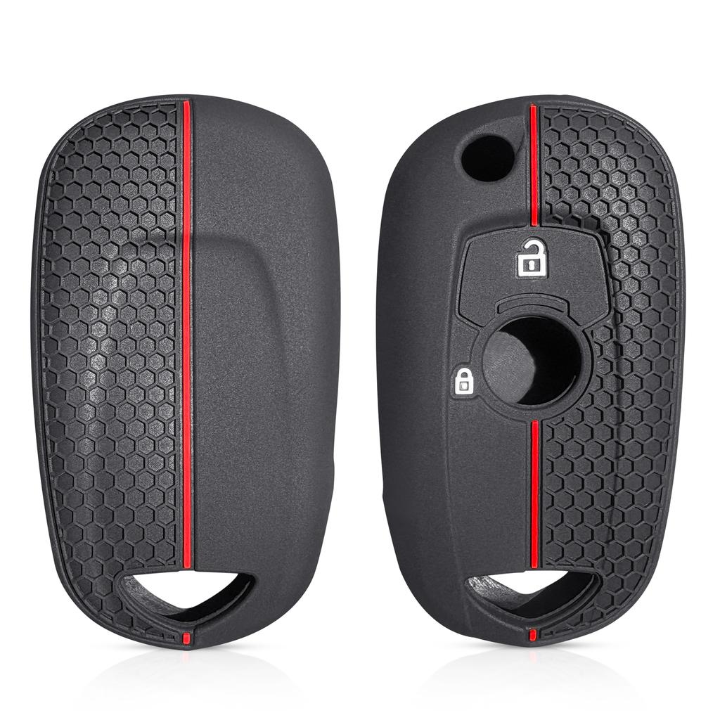 2 Buttons Silicone Car Key Case Cover Holder for Opel Vauxhall Astra K Corsa E 2015 2016 2017 2018 2019 Fob Key Cover Protective