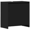 VidaXL Bathroom Cabinet Black 60x33x61 Cm Chipboard