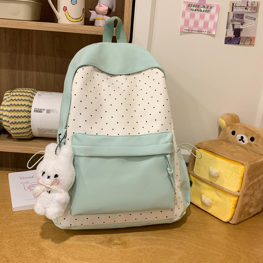 Schoolbag New Schoolbag Female Simple Personality Cute Girl Junior High School Backpack Trend Niche Design Student Backpack