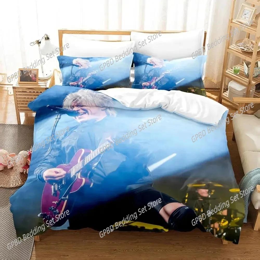 3D Print Indochine Rock Bedding Set For Bedroom Soft Modern Bedspreads Comefortable Kids Duvet Cover Quilt Cover And Pillowcase