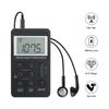Portable Radio FM/AM Dual Band Stereo Digital Portable Mini Radio Receiver with LCD Display Rechargeable BatteryJAS