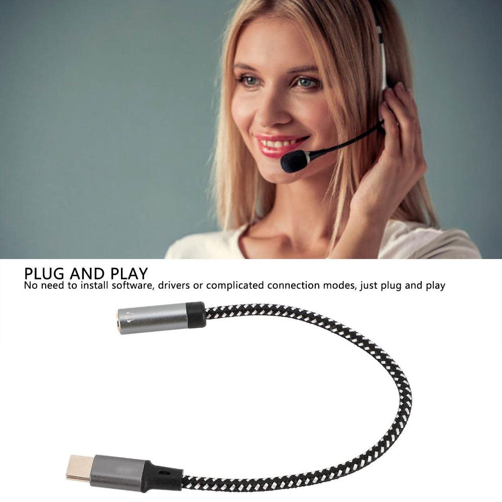 Professional USB Type C To 3.5mm Headphone Jack Adapter for Galaxy S24 S23 S22 S21 Ultra Tablet