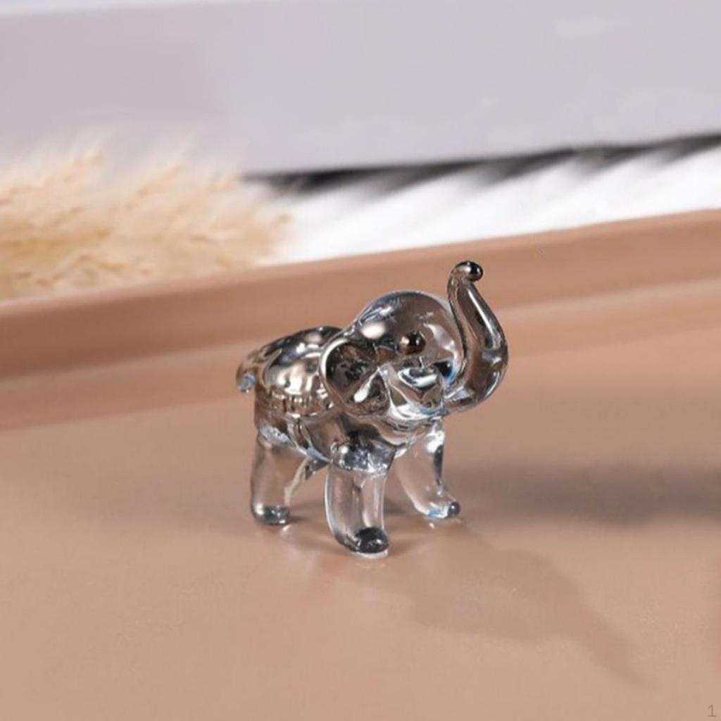 Elephant Figurine Animal Sculpture Family Friends Gift Table Centerpoece for Bookshelf