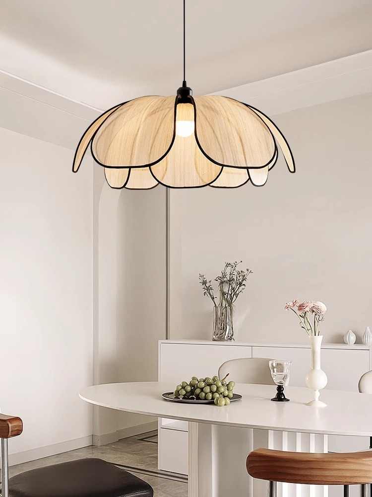 Retro Fashion Simple Dining Room Living Room Chandelier Lotus Lotus Art Bedroom Sky Lantern Atmosphere Lighting Cafe Lamps