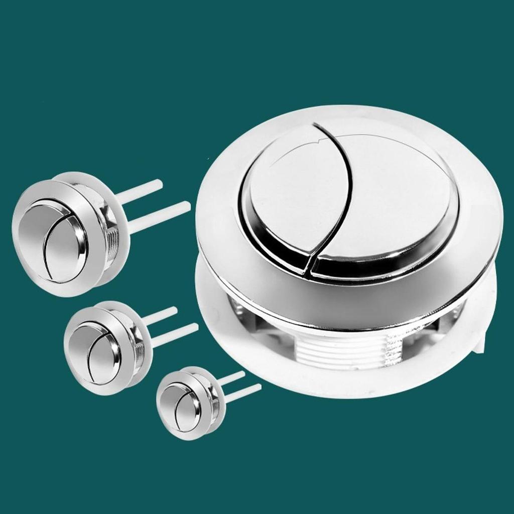 Toilet Button Convenient Round Tank Valve Replacement Part for Restroom Home S