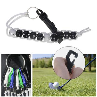 Golfs Beads Score Counter Golfs Stroke Score Count Keeper Putting Score Counter with Clip for Referee Caddy Golfers