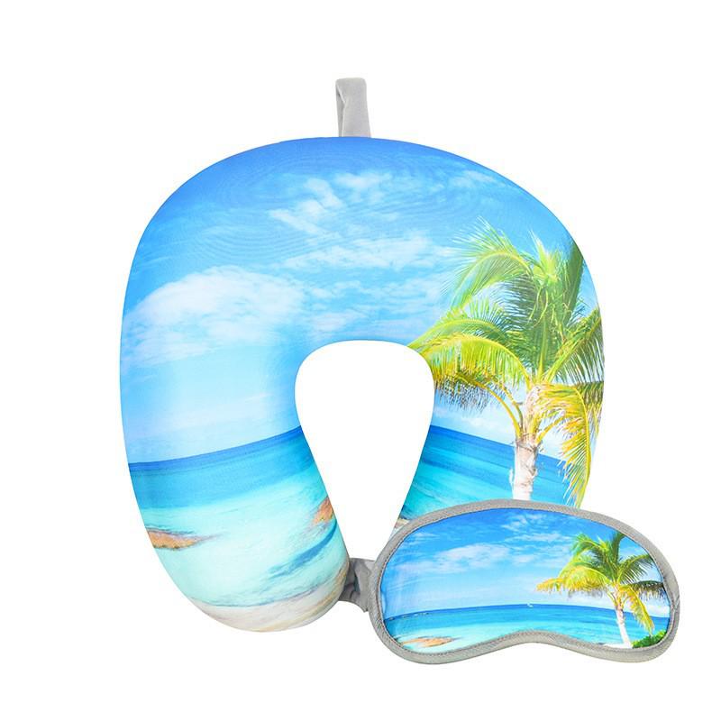 U-Shaped Foam Neck Pillow for Travel, Office Naps, and Car Support