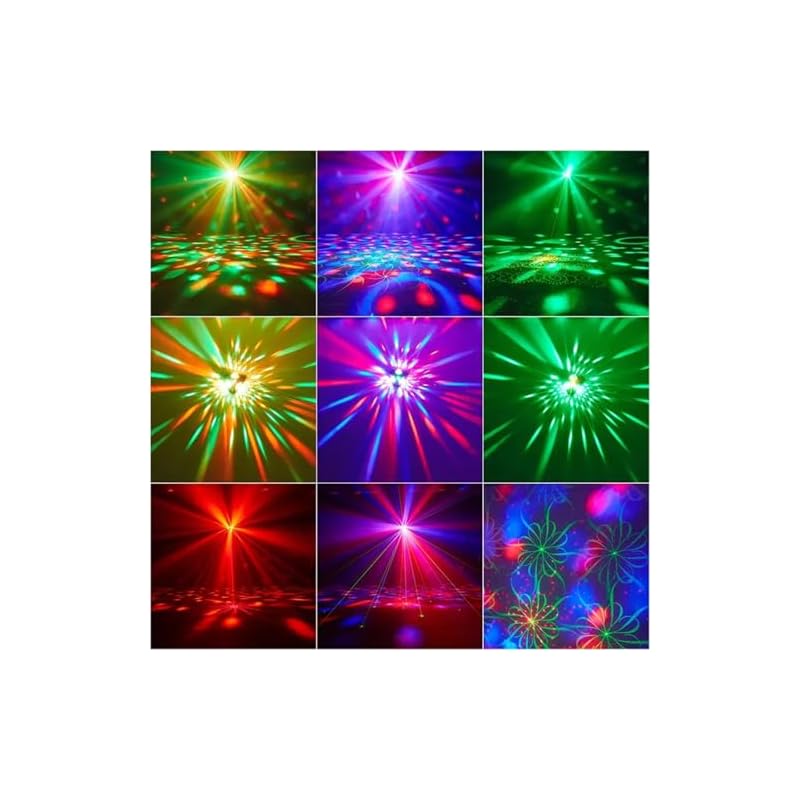 Frezon Disco Ball Lights Party Lights Stage Lighting 3 Magic Balls for Home Karaoke - Dance - Birthday - Wedding - Club Party Decoration